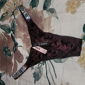 Purple Victoria Secret Bling Thong